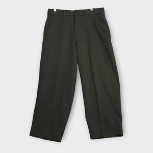 Abercrombie & Fitch Baggy Chino Pants Women's 32x26 Green Drapery Wide Leg relax